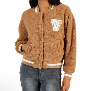 XS Varsity Sherpa Bomber Jacket